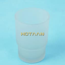 Toothbrush Cup Transparent and Matte Glass Tumbler Cup Bathroom Accessories YT-97