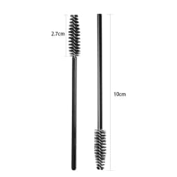 HOT 50 Pcs Disposable Hollow Rod Mascara Brush Eyebrow Eye Lash Black Wand Brushes Eyelash Extension Women Makeup Tools