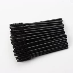 HOT 50 Pcs Disposable Hollow Rod Mascara Brush Eyebrow Eye Lash Black Wand Brushes Eyelash Extension Women Makeup Tools
