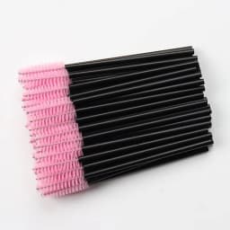 HOT 50 Pcs Disposable Hollow Rod Mascara Brush Eyebrow Eye Lash Black Wand Brushes Eyelash Extension Women Makeup Tools