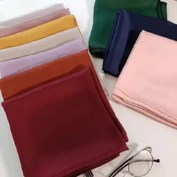 Fashion Solid Kerchief Women Head Scarf For Hair Pink Green White Silk Neck Scarfs Female 70cm*70cm Square Bandanas Lady Scarves