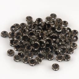 100pcs/lot Red Copper Rhinestone Rondelle Crystal Bead Big Hole Loose Spacer Beads for DIY Jewelry Making Accessories Supplie