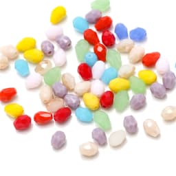 95Pcs/Lot Czech Glass Droplet 3X5MM Crystal Teardrop Beads DIY Making Crafts Material Beaded Chinese Jewelry Beading Wholesale