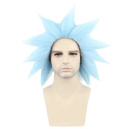 Sanchez Blue Short Cosplay Wigs Role Play Synthetic Hair + Wig Cap
