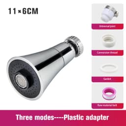 Universal Kitchen Water Faucet Adjustable Pressure 360 Degree Rotating Water Tap Head Water Saving Shower Faucet Nozzle Adapter