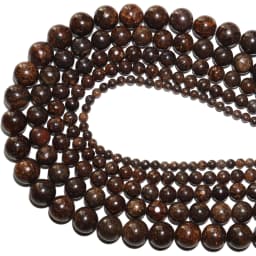 Wholesale Natural Bronzite Stone Round Spacer Loose Beads For Jewelry Making DIY Bracelets Necklace Material 4 6 8 10 12mm