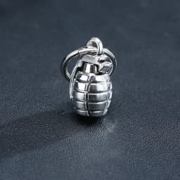 FUN GRENADE SHAPED EARRINGS FOR MEN JEWELRY STAINLESS STEEL HOOP EARING GIFT FOR HIM