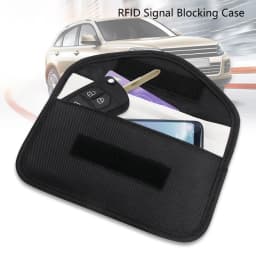 Colorful Faraday Cage Fob Pouch Keyless RFID Blocking Bag for Car Key Signal Blocker Case Automobiles Interior Accessories