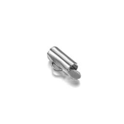 30-50Pcs Crimp End Beads Beading Slide On End Clasp Buckles Tubes Slider End Caps For DIY Jewelry Connectors Making Accessories