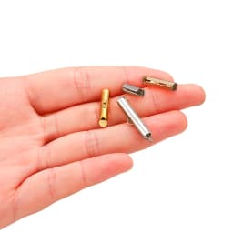 30-50Pcs Crimp End Beads Beading Slide On End Clasp Buckles Tubes Slider End Caps For DIY Jewelry Connectors Making Accessories