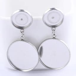 10pcs 12mm 20mm Cabochon Earring Base Setting Blanks Stainless Steel Gold Plated Earrings Studs Findings For Jewelry Making