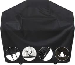 1PC 190T/210D BBQ Cover Anti-Dust Waterproof Weber Heavy Duty Charbroil Grill Cover Rain Protective Barbecue Cover Round