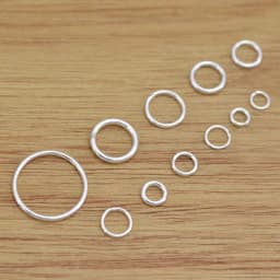 10pcs Close Ring Real Pure Solid 925 Sterling Silver Sealed Closed Jump Rings Split Ring Key Chain Jewelry Making Findings