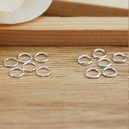 10pcs Close Ring Real Pure Solid 925 Sterling Silver Sealed Closed Jump Rings Split Ring Key Chain Jewelry Making Findings