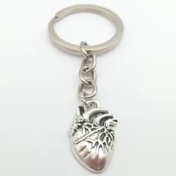 1 piece of heart charm keychain medical anatomical keychain heart keychain, used for doctors and nurses bag chain jewelry gift
