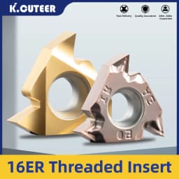 16ER AG55 AG60 1.0/1.25/1.5/2/2.5/3 ISO 11W/14W Thread Turning Tool Carbide Insert CNC Turning Insert Thread Tool 10pcs