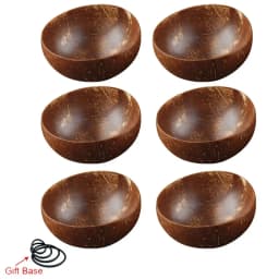 12-15cm Natural Coconut Bowl Set Wooden Salad Ramen Bowl Coconut Wood Spoon Set Coco Smoothie Kitchen Tableware Coconut Bowl
