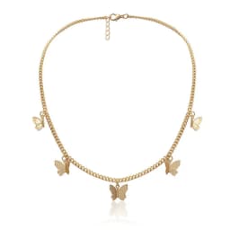 New Butterfly Pendants Neckalces for Women Short Chain Mini Butterflies Drop Boehemian Sexy Neck Accessories Fashion Jewerly