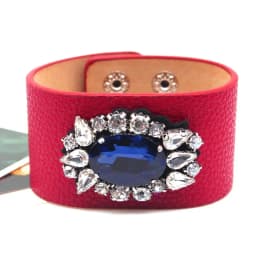 TOTABC New Charm Leather Bracelet Rhinestone Contracted And Generous Fashion Jewelry Bracelet & Bangles Pulsera