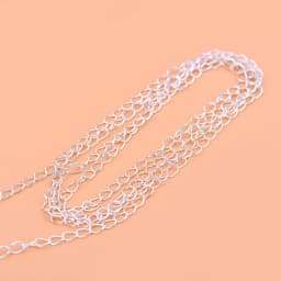 S925 Sterling Silver Tail Chain Bare Chain Bulk Chain Handmade DIY Semi-finished Bracelet Anklet Necklace Chain Material