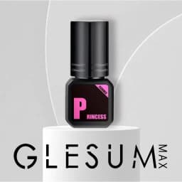 Glesum Eyelash Glue Princess 0.5s-1s Dry Oil And Water Resistant Retention Time 7-9 Weeks Soft Eyelash Adhesive