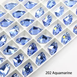 Sewing Accessories AB K5 Glass Sew On Rhinestone Glitter Galactic Rhinestones For Clothes Wedding Dress 14*9mm 19*12mm 27*16mm