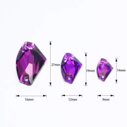 Sewing Accessories AB K5 Glass Sew On Rhinestone Glitter Galactic Rhinestones For Clothes Wedding Dress 14*9mm 19*12mm 27*16mm
