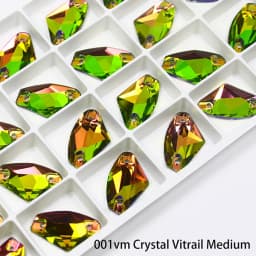 Sewing Accessories AB K5 Glass Sew On Rhinestone Glitter Galactic Rhinestones For Clothes Wedding Dress 14*9mm 19*12mm 27*16mm