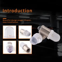 10Pcs 12V 53 57 T11 T4W BA9S T4W 1895 Gauge Dashboard Map Lamp Interior Dome Door Signal Light Bulb Instrument Cluster Lights