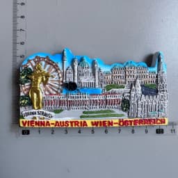 Austria Vienna Fridge Magnet Salzburg Innsbruck Tourism Souvenir Crafts Magnetic Refrigerator Stickers Hand Gift Home Decoration