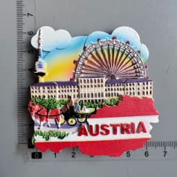 Austria Vienna Fridge Magnet Salzburg Innsbruck Tourism Souvenir Crafts Magnetic Refrigerator Stickers Hand Gift Home Decoration