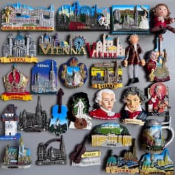 Austria Vienna Fridge Magnet Salzburg Innsbruck Tourism Souvenir Crafts Magnetic Refrigerator Stickers Hand Gift Home Decoration