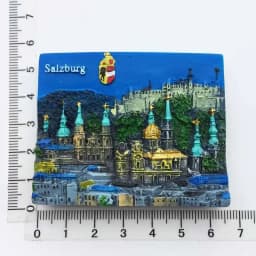 Austria Vienna Fridge Magnet Salzburg Innsbruck Tourism Souvenir Crafts Magnetic Refrigerator Stickers Hand Gift Home Decoration