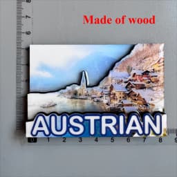 Austria Vienna Fridge Magnet Salzburg Innsbruck Tourism Souvenir Crafts Magnetic Refrigerator Stickers Hand Gift Home Decoration