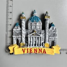 Austria Vienna Fridge Magnet Salzburg Innsbruck Tourism Souvenir Crafts Magnetic Refrigerator Stickers Hand Gift Home Decoration