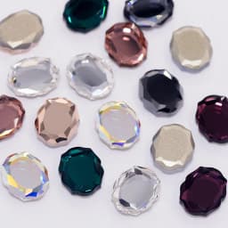 20pcs Mix Colors Crystal Nail Charms Rhinestones Baroque Mirror Pixie Fancy Stone 3D Manicure Nail Art Decoration Jewelry