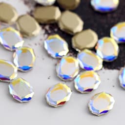20pcs Mix Colors Crystal Nail Charms Rhinestones Baroque Mirror Pixie Fancy Stone 3D Manicure Nail Art Decoration Jewelry