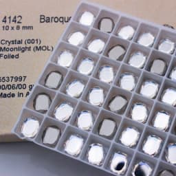 20pcs Mix Colors Crystal Nail Charms Rhinestones Baroque Mirror Pixie Fancy Stone 3D Manicure Nail Art Decoration Jewelry