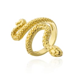 Fashion Gold Color Snake Ring For Women Girl Adjustable Exquisite Shiny Cubic Zirconia Finger Ring Wedding Jewelry Gift