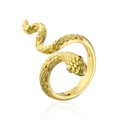 Fashion Gold Color Snake Ring For Women Girl Adjustable Exquisite Shiny Cubic Zirconia Finger Ring Wedding Jewelry Gift