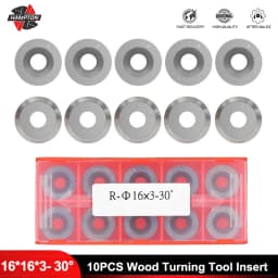 1pc 12/15/16mm Round Carbide Insert Cutter 16x3mm 12x2.5mm 15x2.5mm 30 Degree Inserts For CNC Lathe Wood Turning Cutting Tool