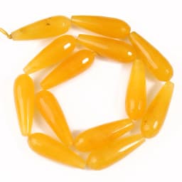 10*30mm Water Drop Angelite Jades Stone Beads Natural Faceted Loose Spacer Beads for Jewelry Making DIY Bracelet Accessories