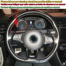 CARDAK Black Suede Leather Car Steering Wheel Cover for Volkswagen Golf 7 MK7 GTI R VW Polo Scirocco 2015 2016
