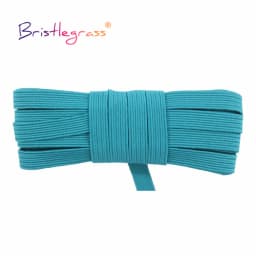 BRISTLEGRASS 2 5 10 Yard 3/8" 9mm Flat Skinny Elastic Cord Latex Rubber String Spandex Band Face Cover Earloop Dress Sewing Trim