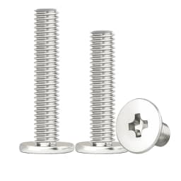 50pcs M2.5 M3 Big Flat Head Laptop Screws Tamper-resistant Screw Notebook Computers Carbon Nickel Plating (Head Diameter: 7mm)