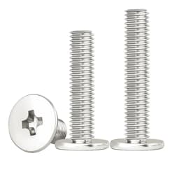 50pcs M2.5 M3 Big Flat Head Laptop Screws Tamper-resistant Screw Notebook Computers Carbon Nickel Plating (Head Diameter: 7mm)