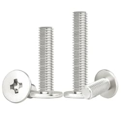 50pcs M2.5 M3 Big Flat Head Laptop Screws Tamper-resistant Screw Notebook Computers Carbon Nickel Plating (Head Diameter: 7mm)