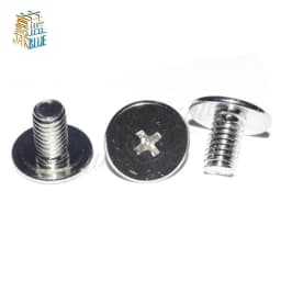 50pcs M2.5 M3 Big Flat Head Laptop Screws Tamper-resistant Screw Notebook Computers Carbon Nickel Plating (Head Diameter: 7mm)