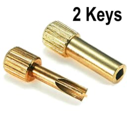 Dental Post Golden Plated Screw Post & Screw Post Key Dental Pins Supplies Dental Materials 50Pcs In Bag