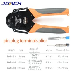 1 pcs IWD Crimper Harley Cater Piller Hand Tool for Deutsch Connector Deutsch DT,DTM,DTP Terminal W2 Pliers 18/16/14 AWG
